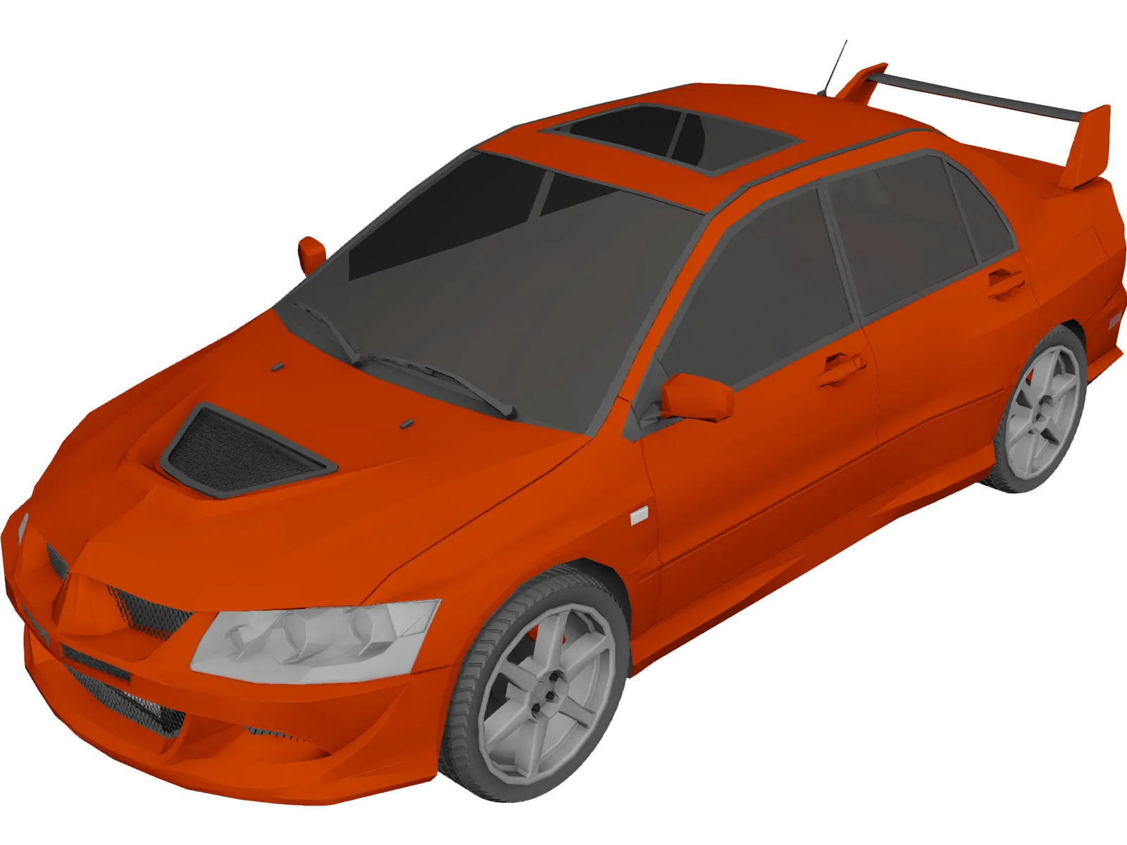 Mitsubishi Lancer Evolution VIII (2003) 3D Model