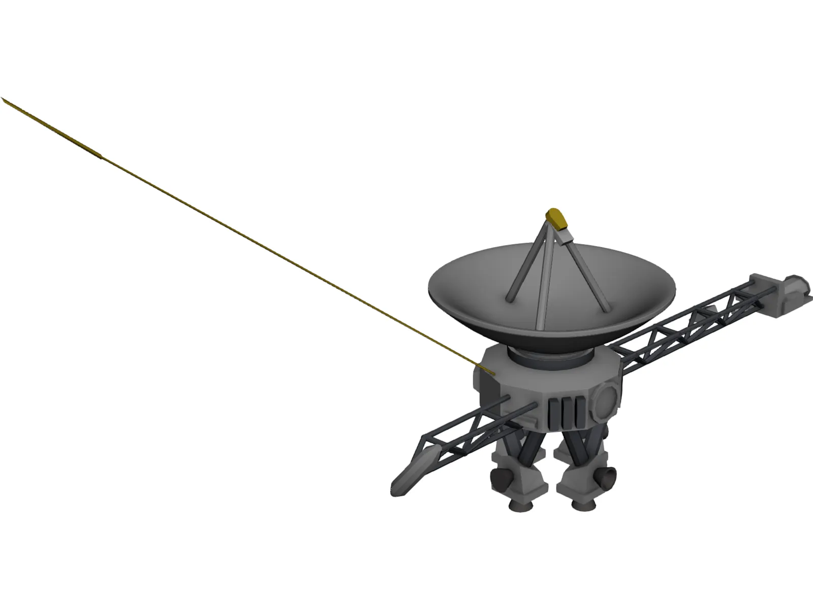 Voyager Space Craft 3D Model