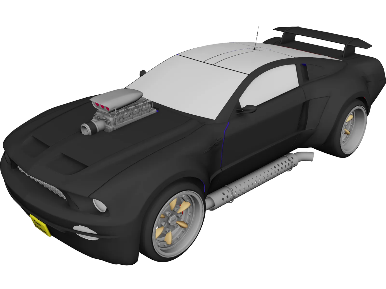 Ford Mustang (2003) [Supercharged] 3D Model