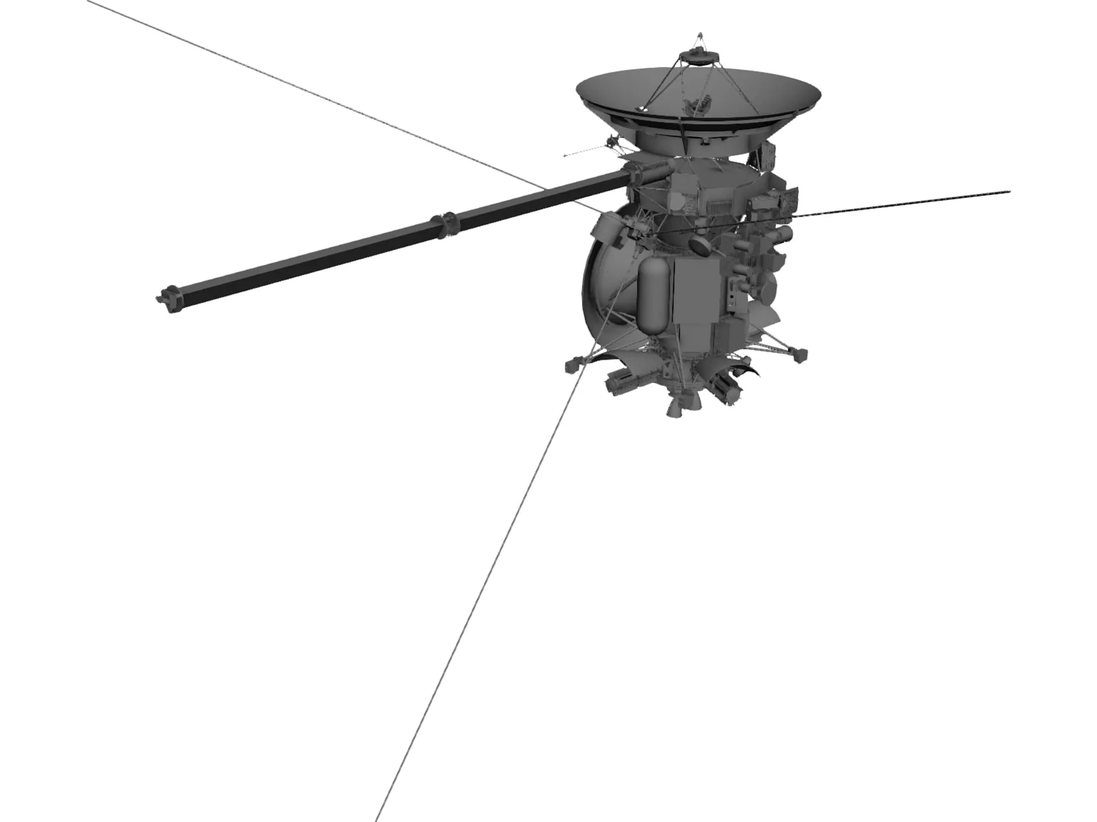 Cassini Orbiter NASA Probe 3D Model