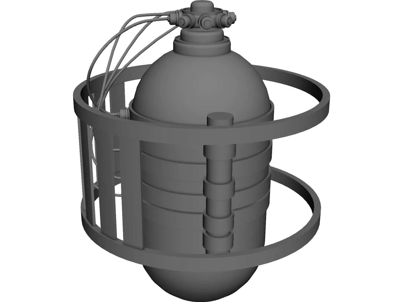 Container Satellite 3D Model