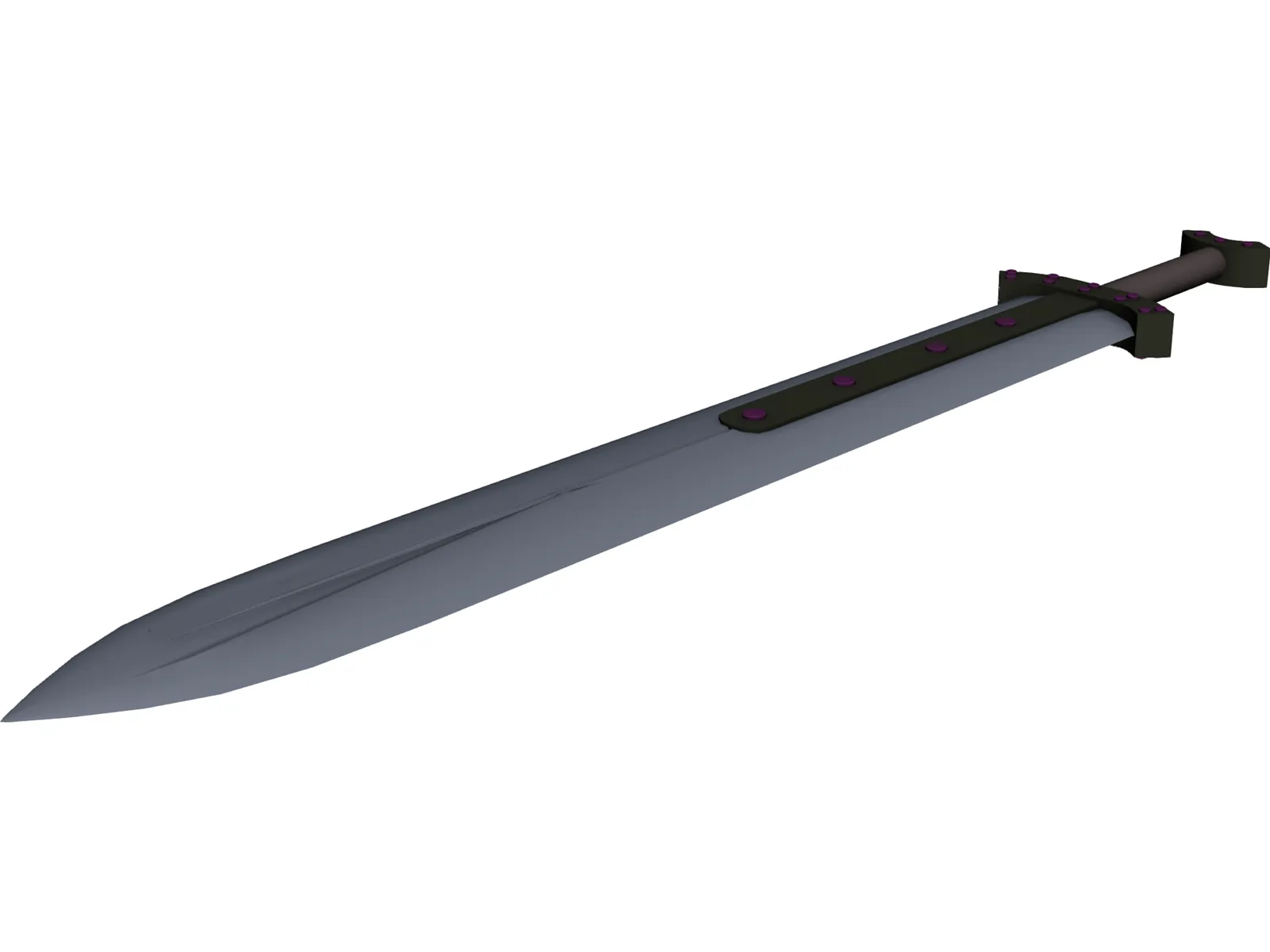 Sword Short Broad 3D Model