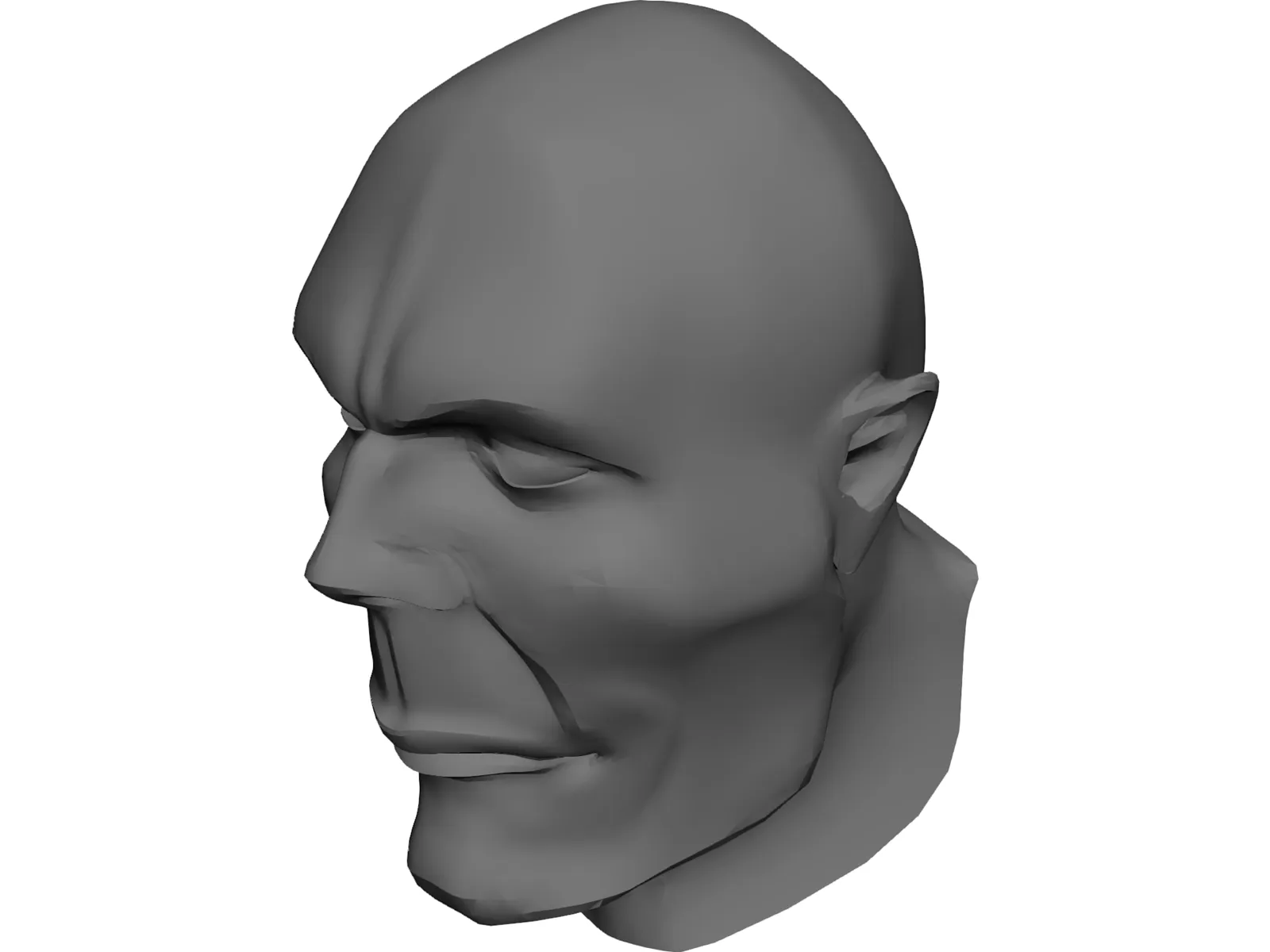 Head Hooligan-Like Uman 3D Model