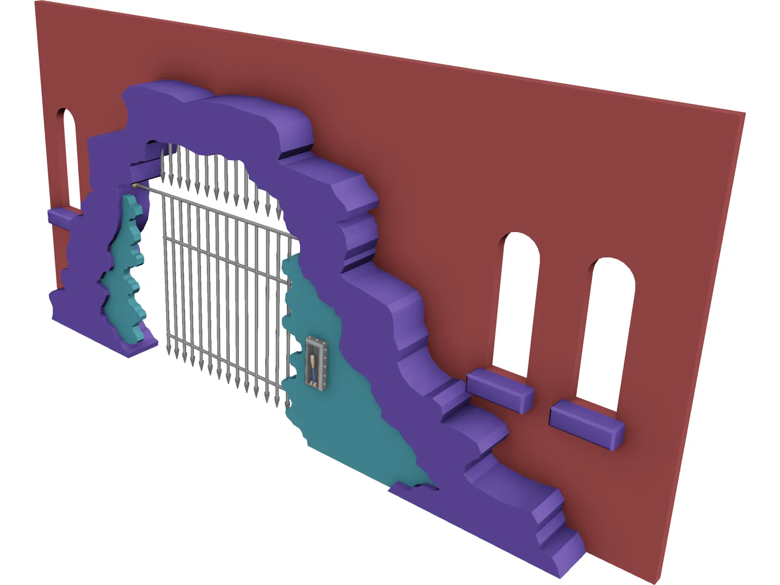 Archway Caged 3D Model