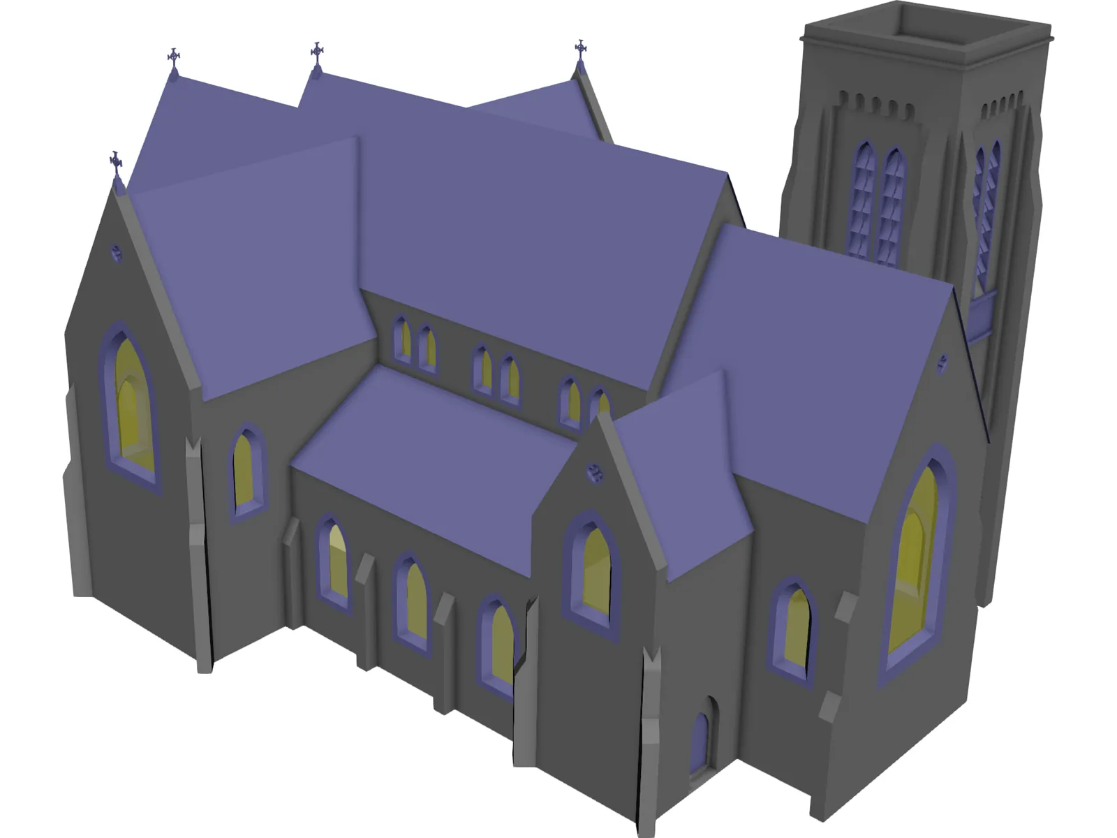 Church Gothic 3D Model