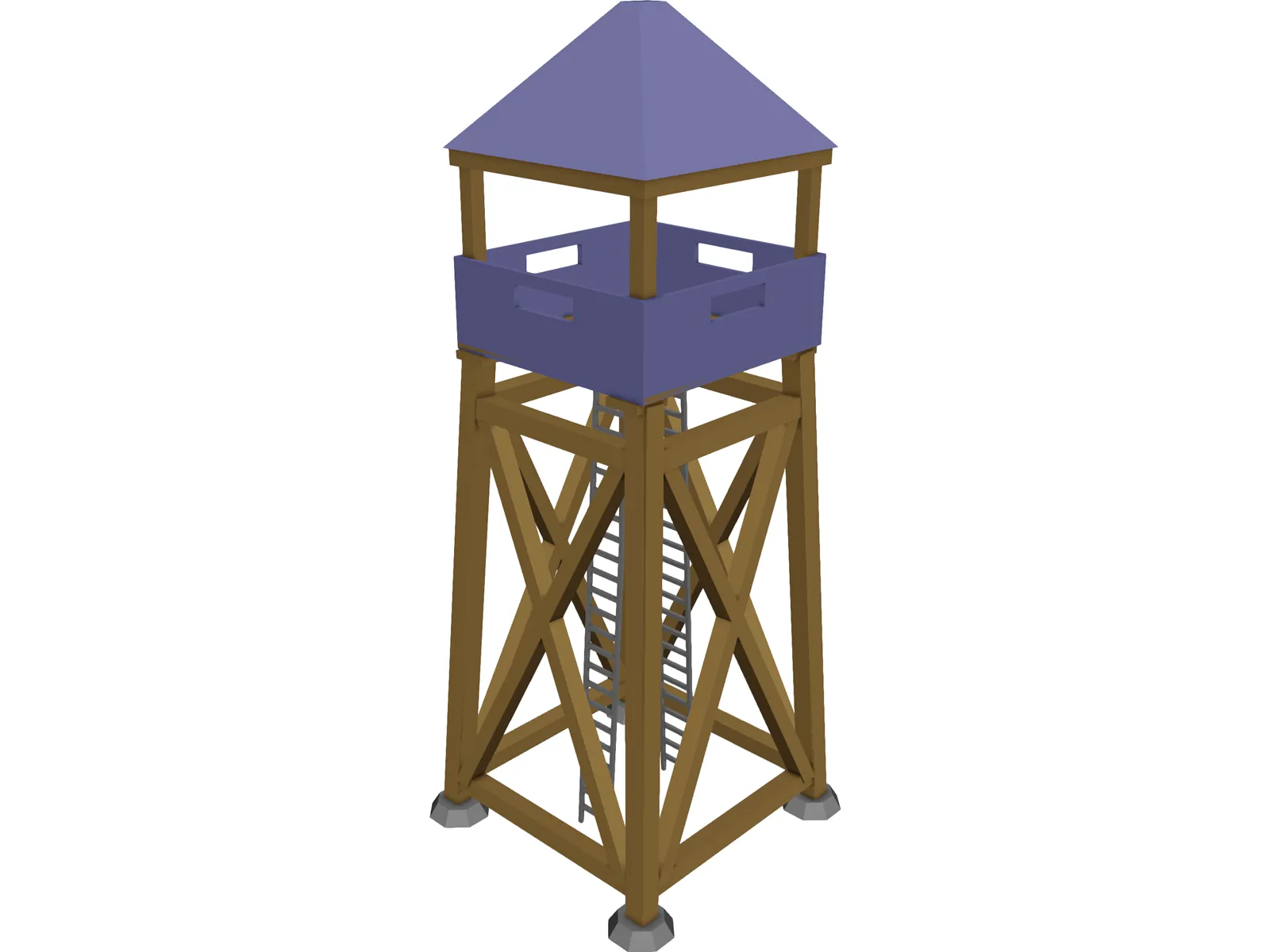 Guard Tower Middle Ages 3D Model