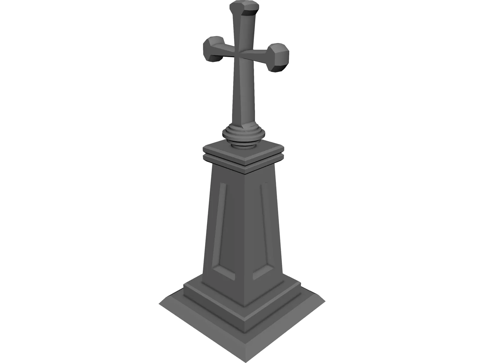 Christian Cross 3D Model