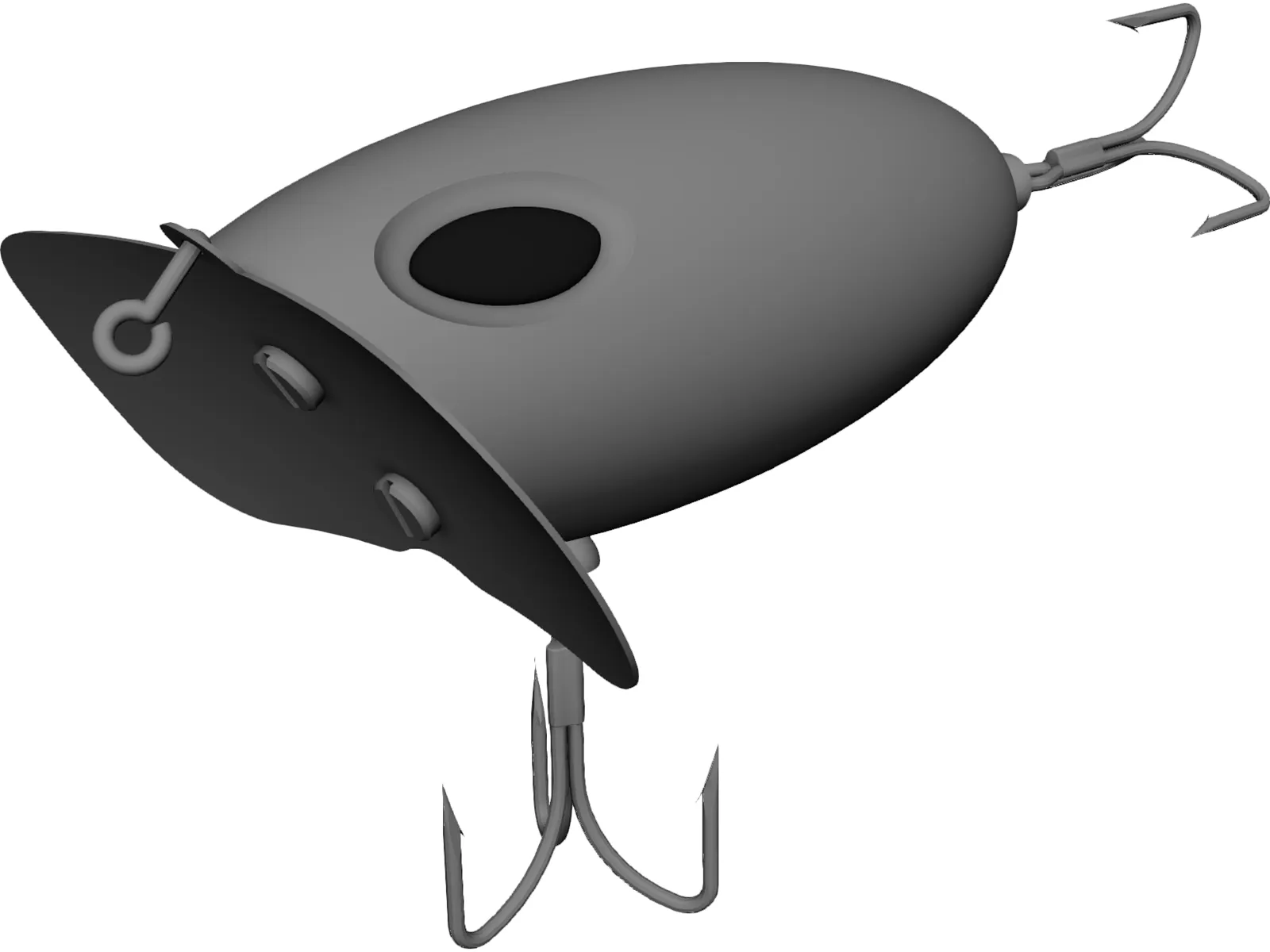 Fishing Lure Jitter Bug 3D Model