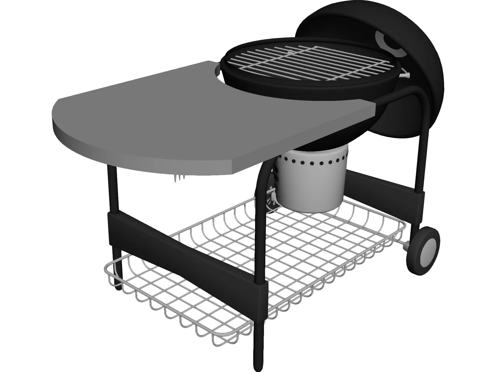 Charcoal Grill 3D Model