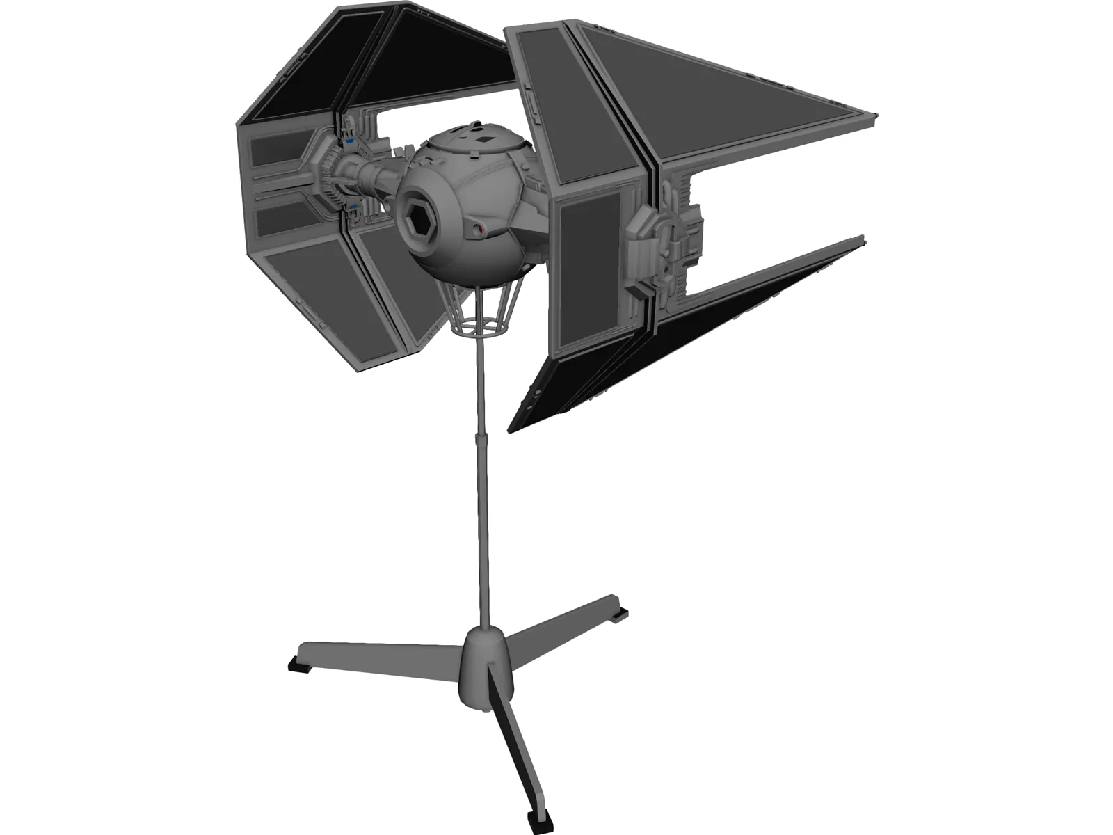 Star Wars Imperial TIE Interceptor 3D Model