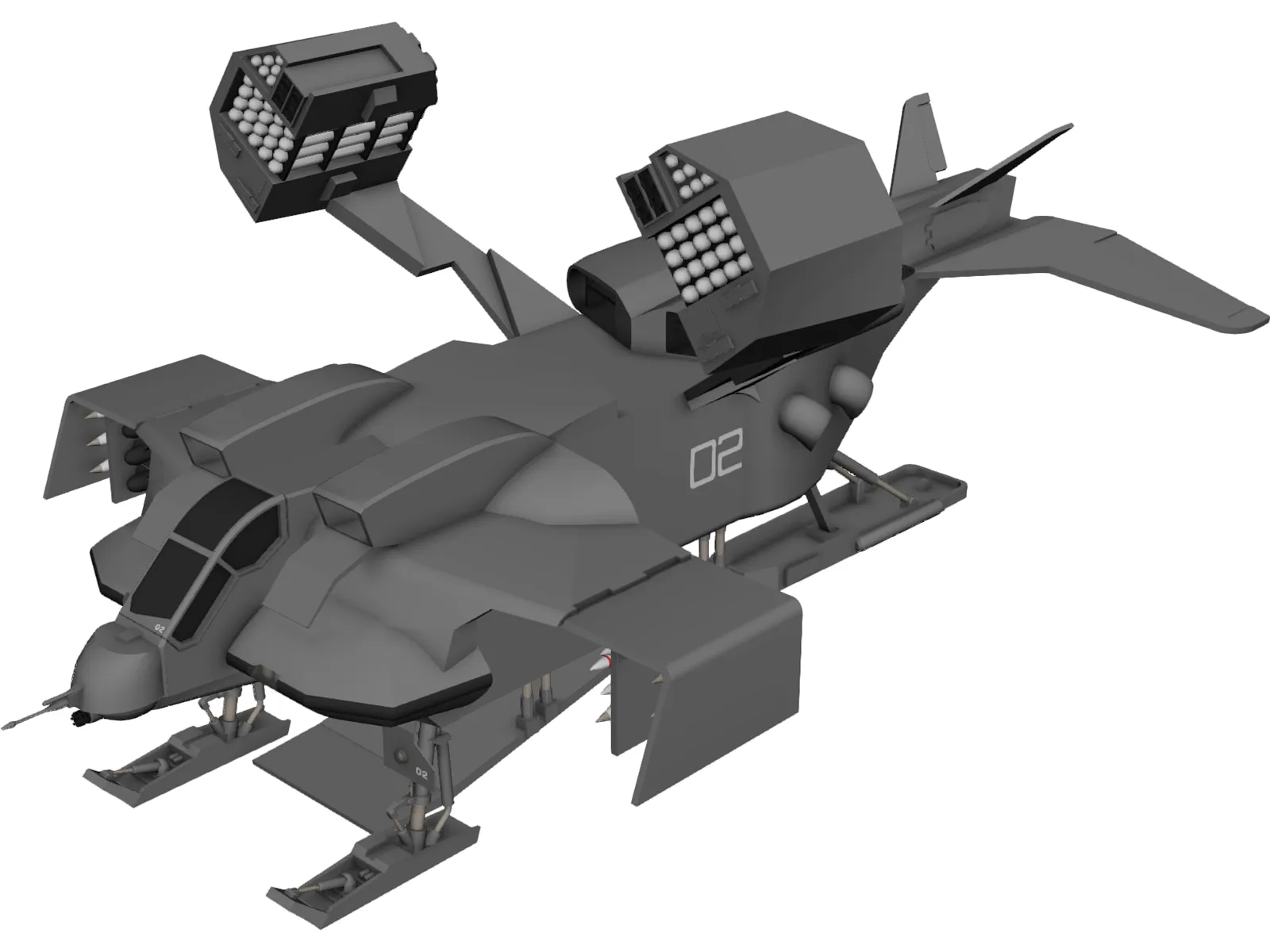 Star Wars Dropship 3D Model