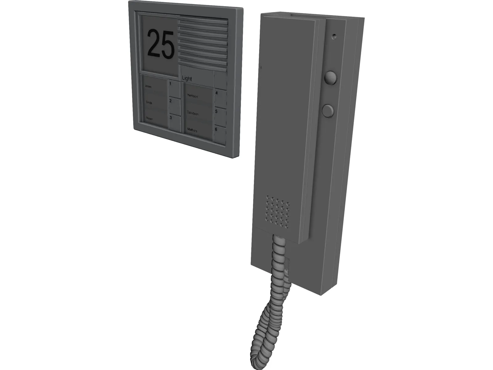 Siedle Door Bell 3D Model