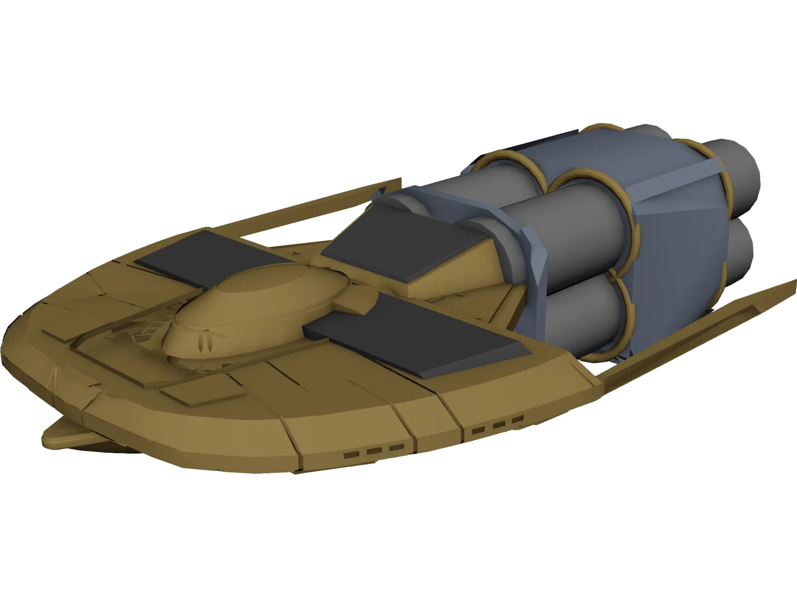 Star Trek Canon Frieghter 3D Model