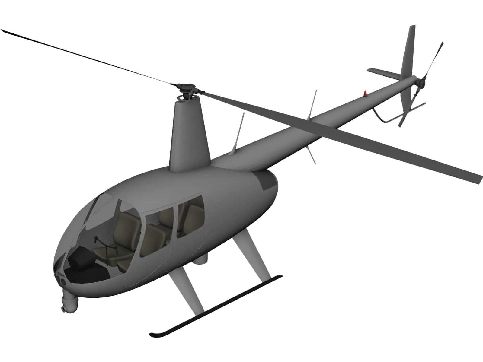 Robinson R44 News 3D Model