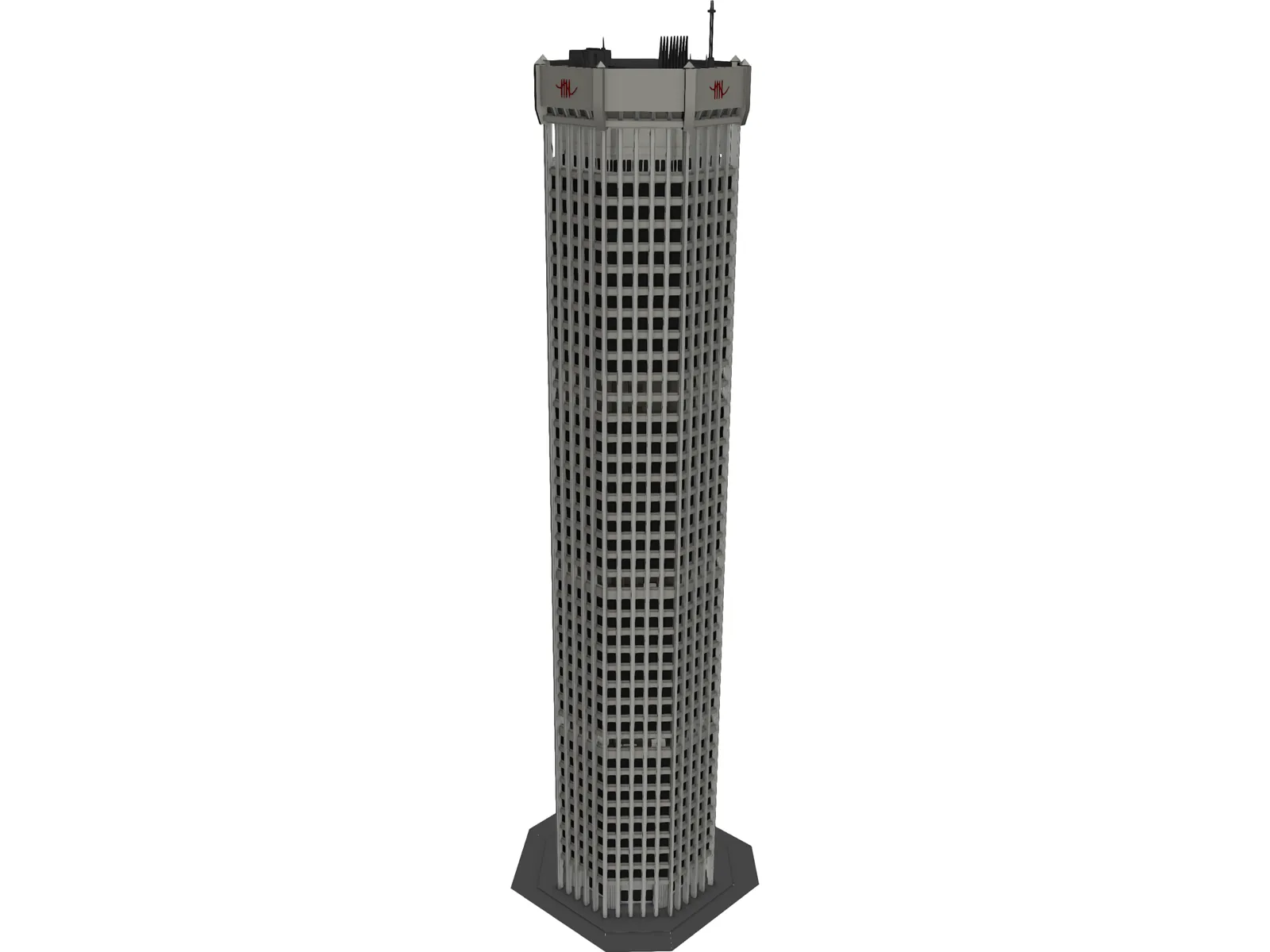 High Tower Building 3D Model