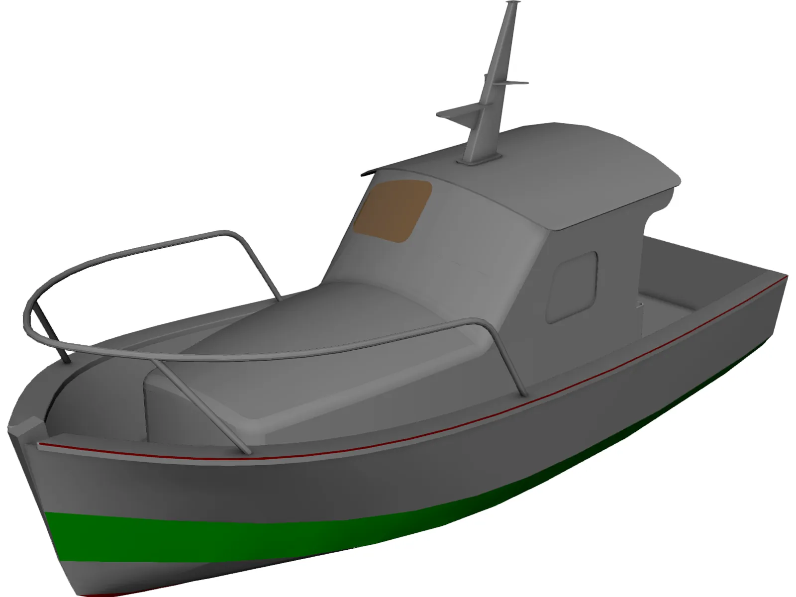 Boat Fishing 3D Model