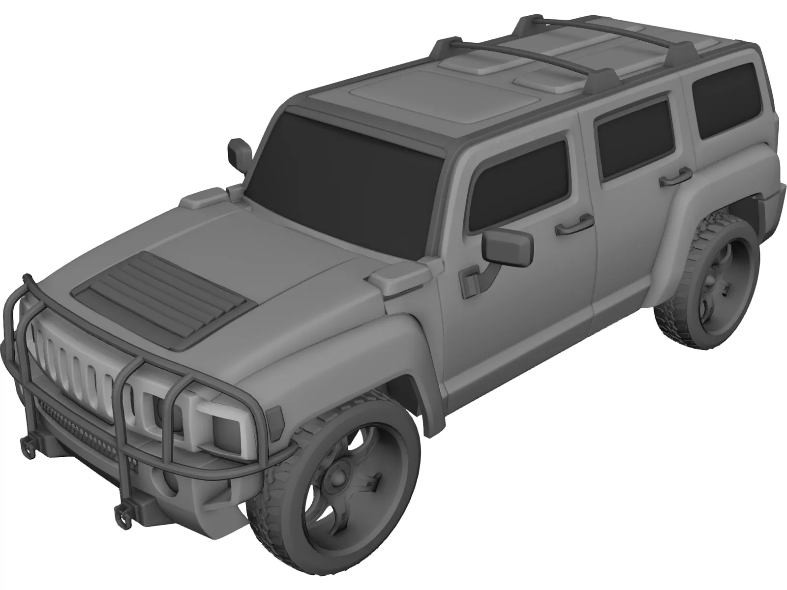 Hummer H3 3D Model