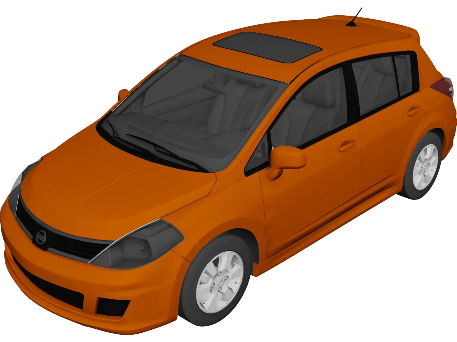 Nissan Versa SL IE (2009) 3D Model