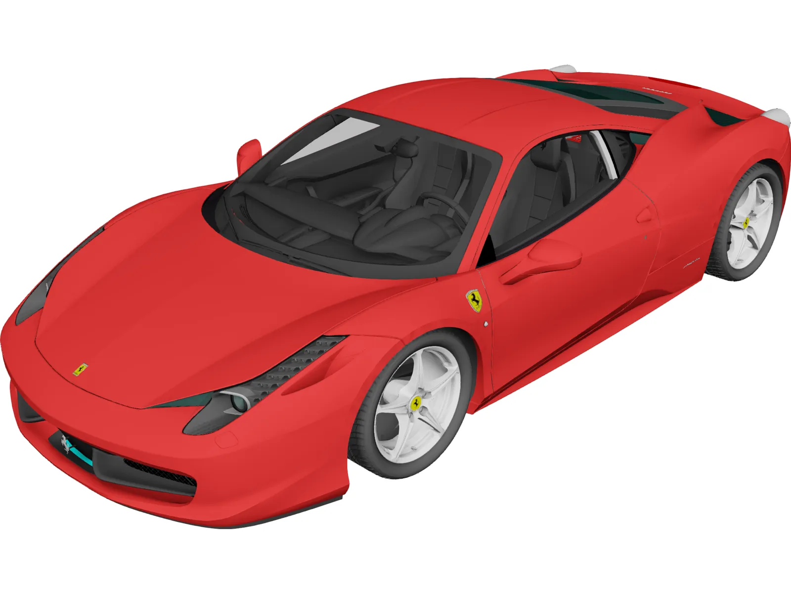 Ferrari 458 Italia F142 (2010) 3D Model