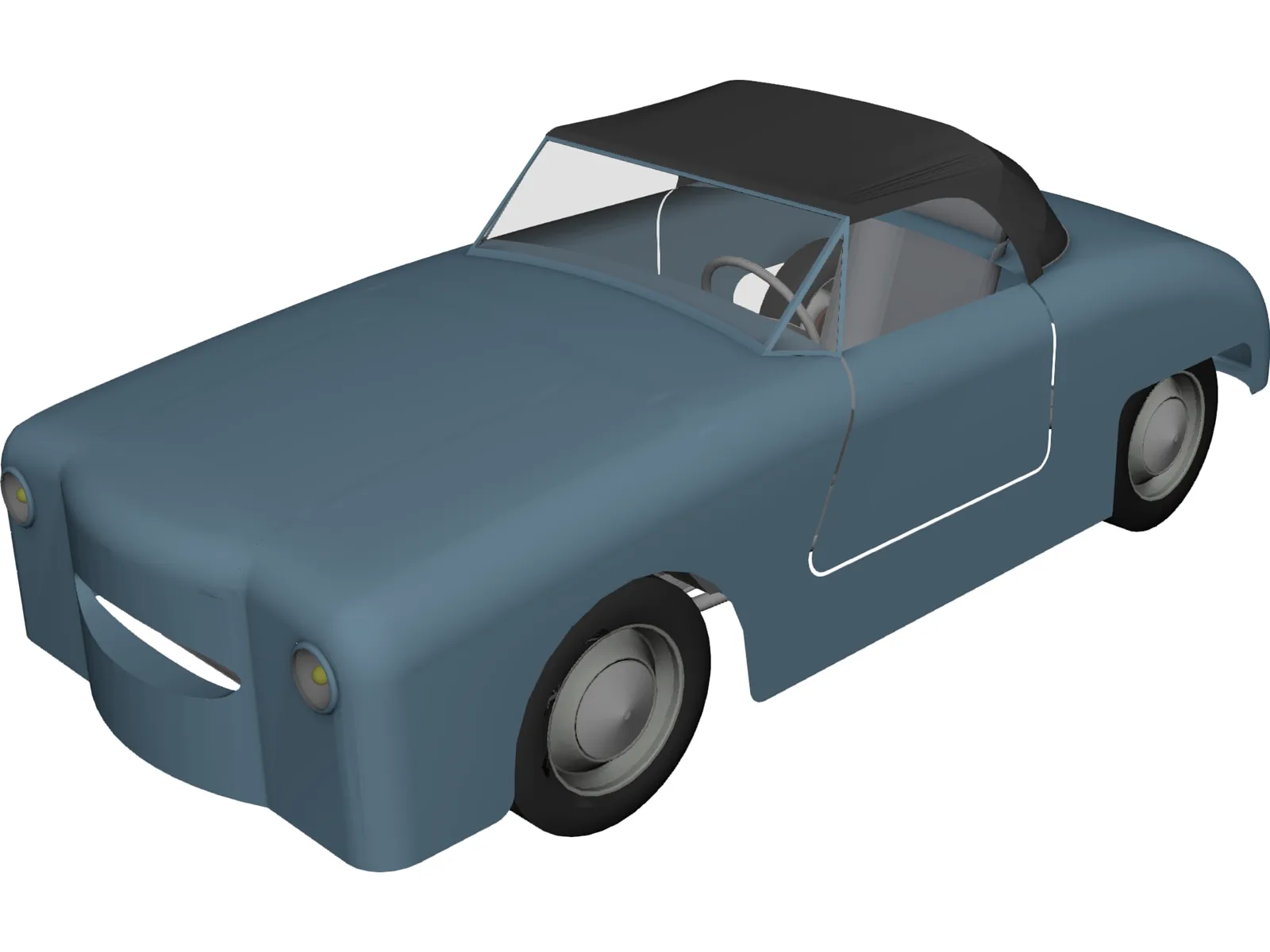 Dyna Kit Car 2CV Based 3D Model