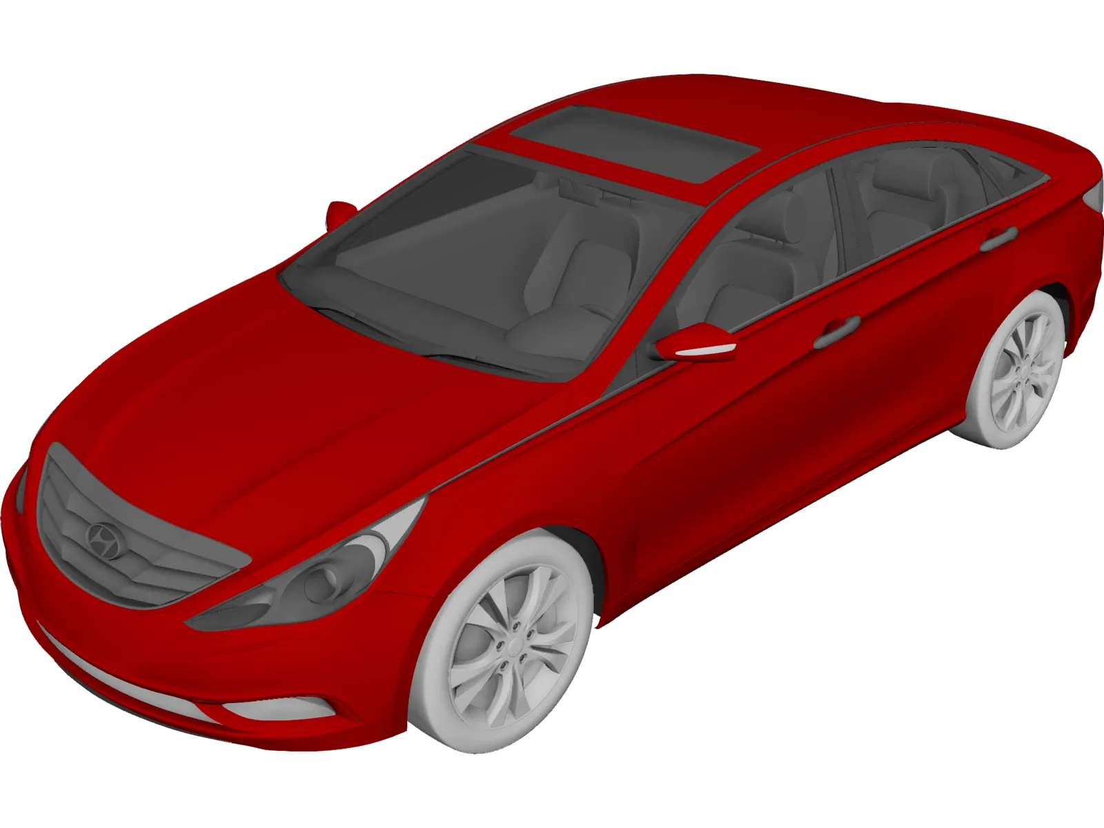 Hyundai Sonata (2011) 3D Model