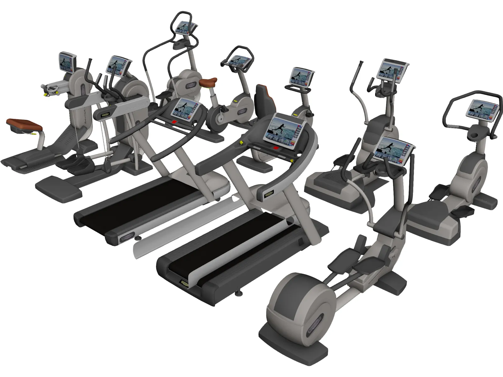 Excite Group Visio Fitness Set 3D Model