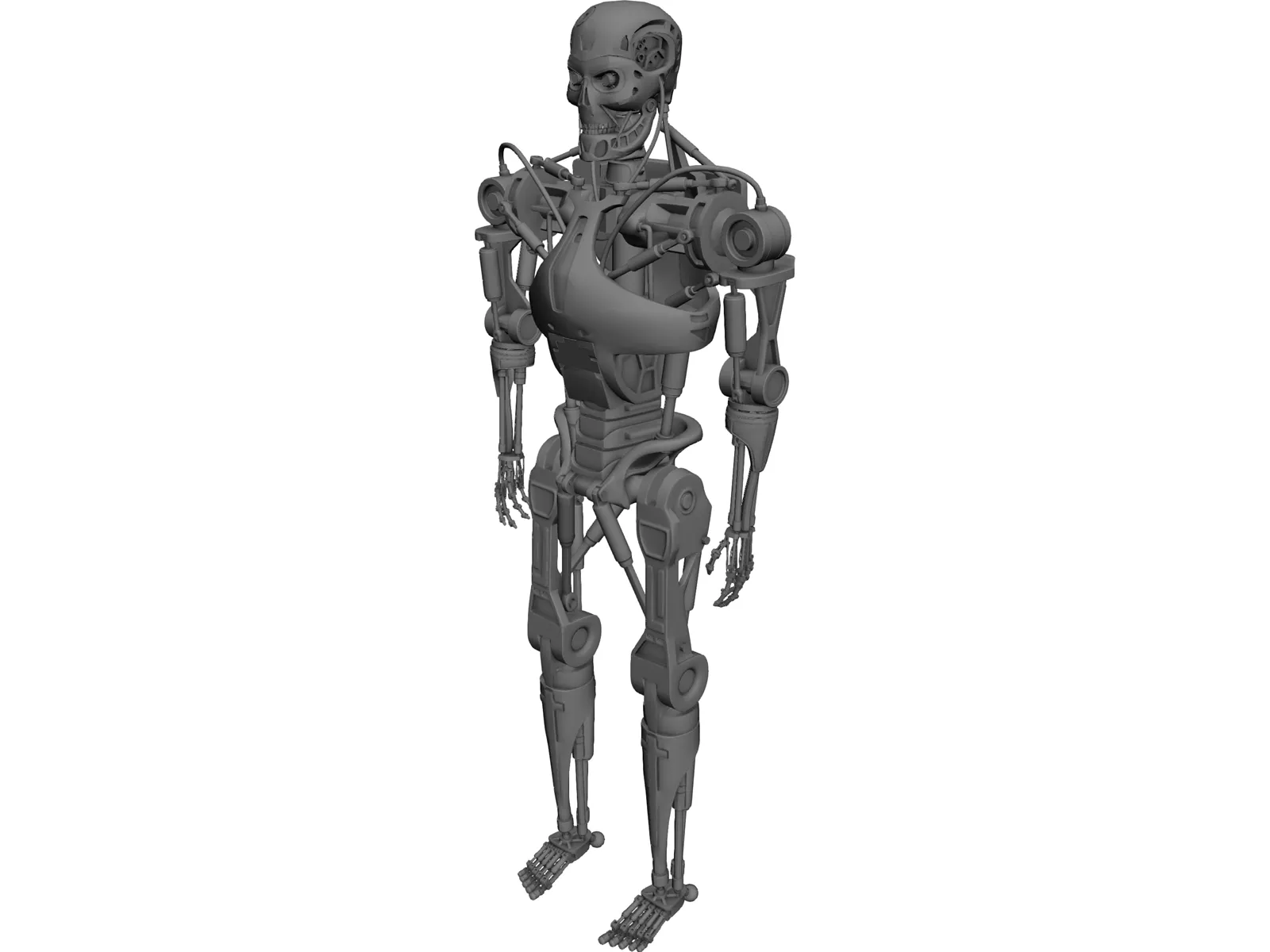 Terminator T-600 Robot 3D Model