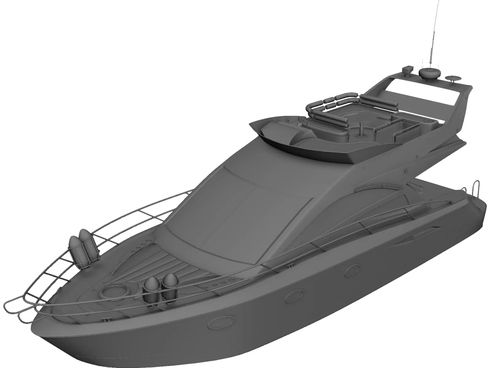 Sealine T52 Kristeff Yacht 3D Model