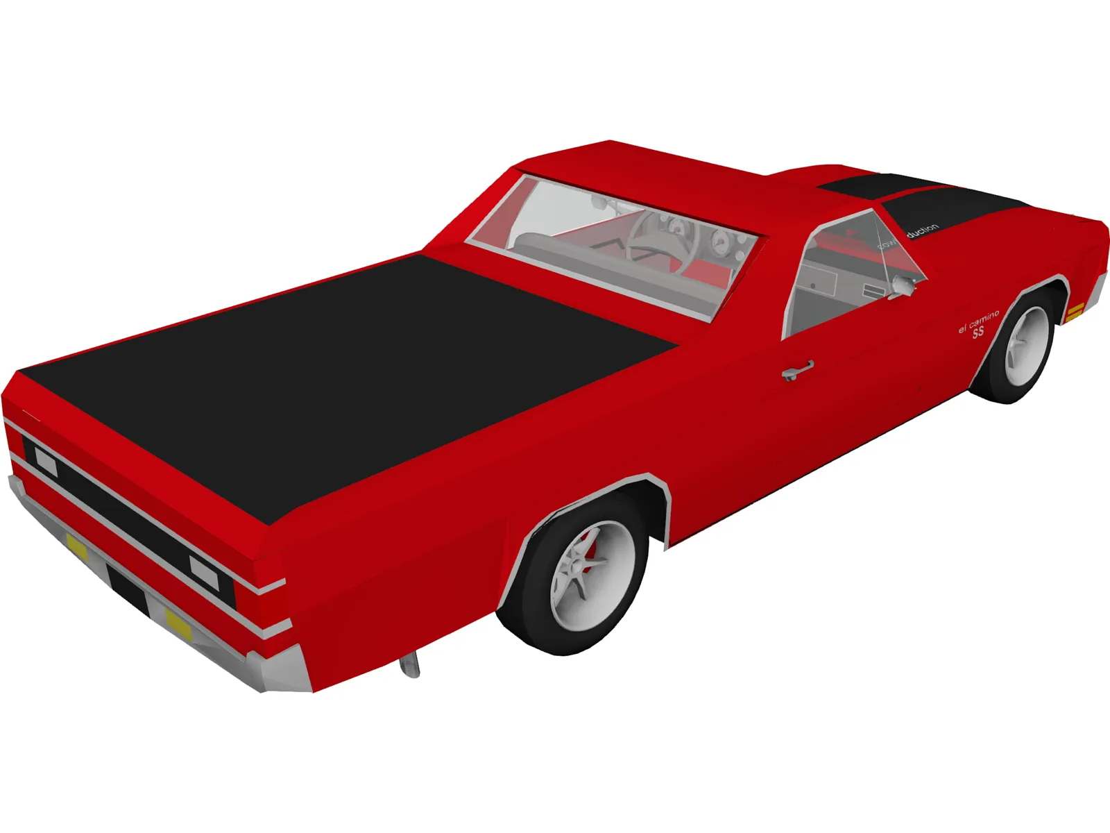 Chevrolet El Camino SS 454 3D Model