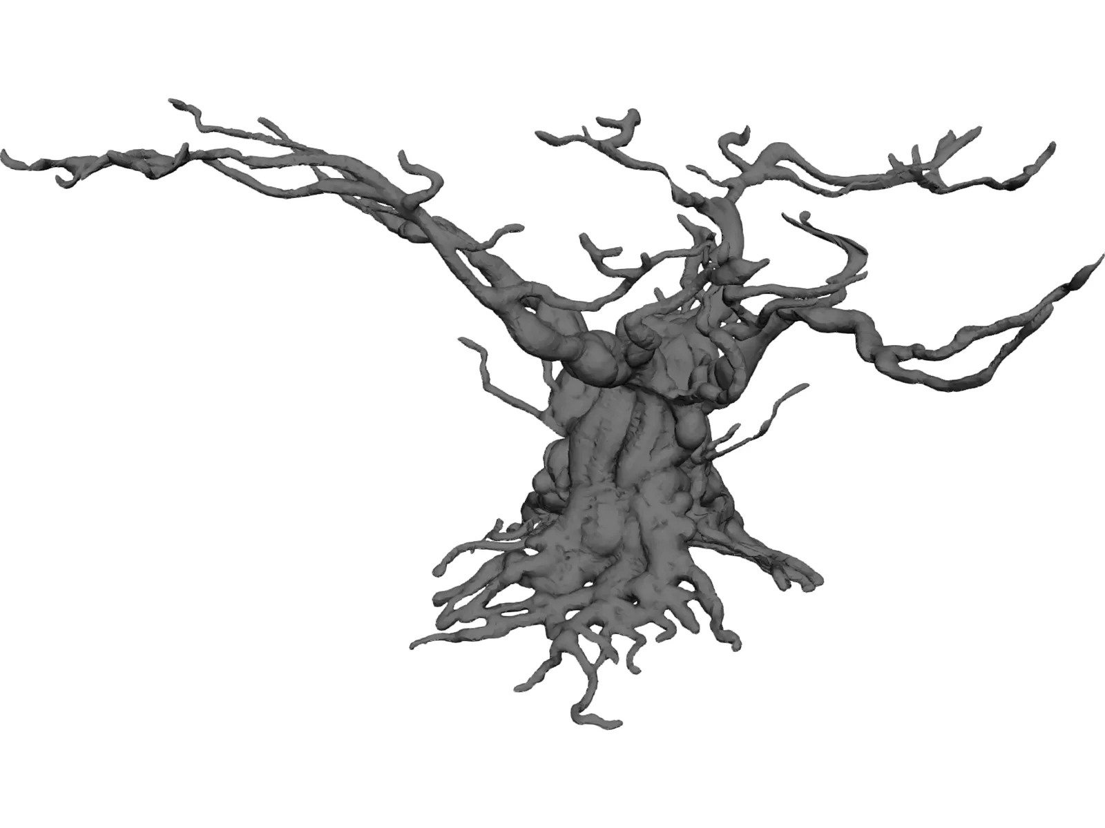 Gnarled Tree 3D Model