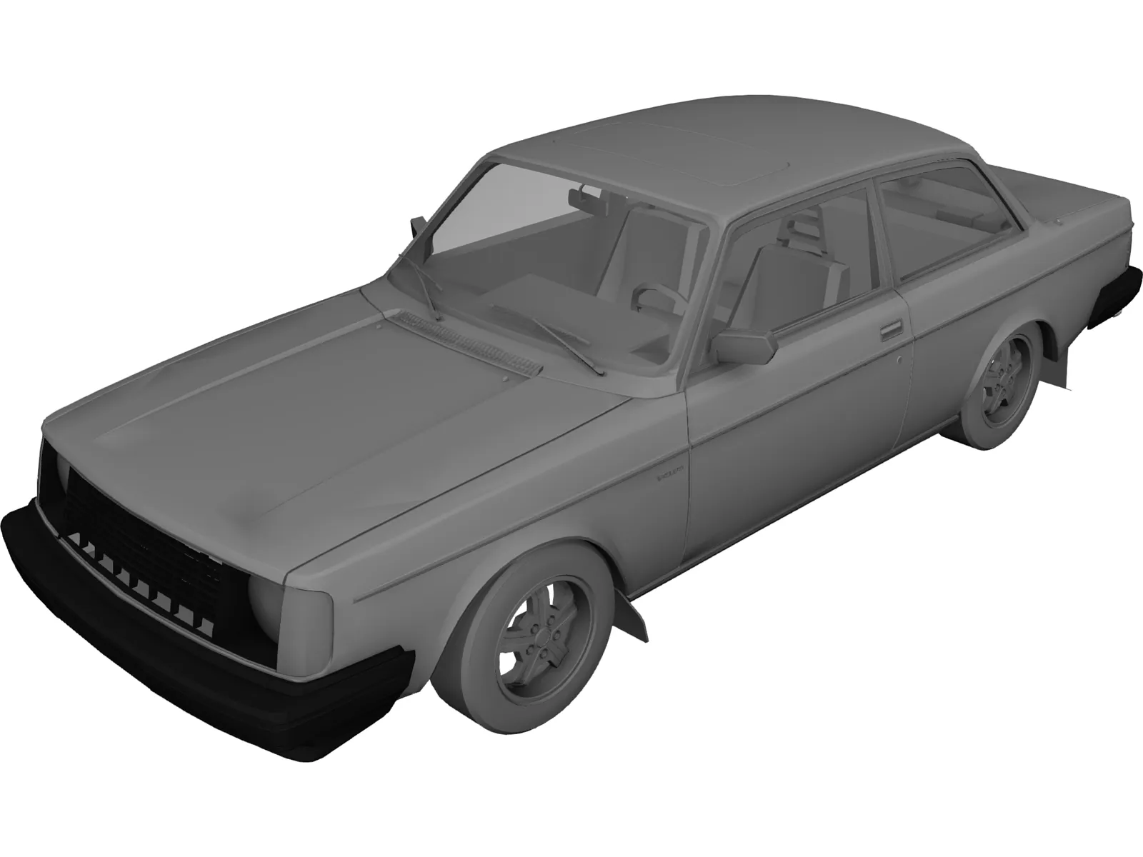 Volvo 242 Turbo (1976) 3D Model