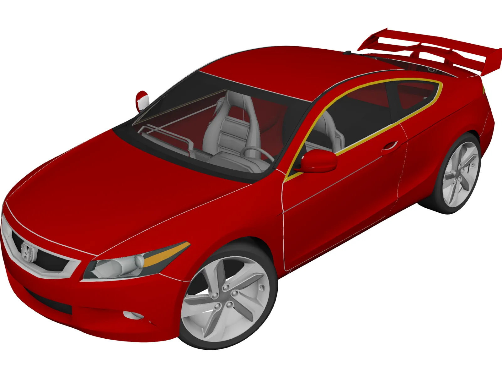 Honda Accord Sport (2010) 3D Model
