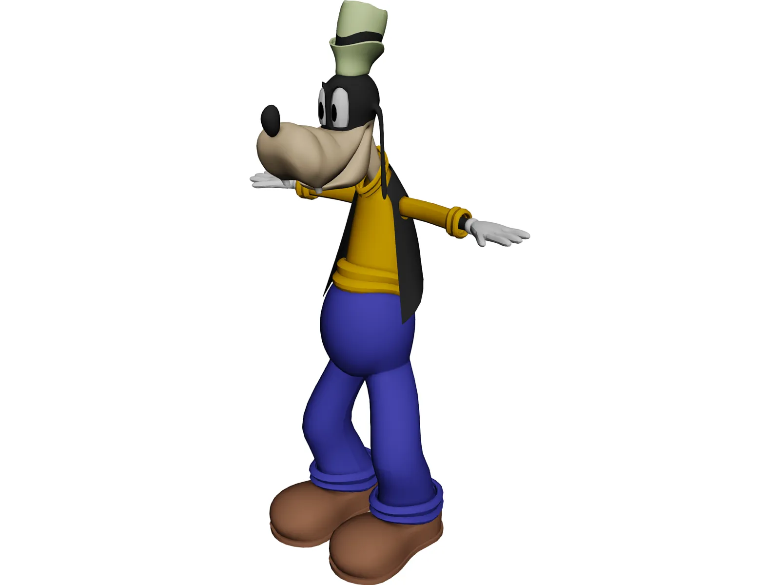 Goofy [Animated] 3D Model