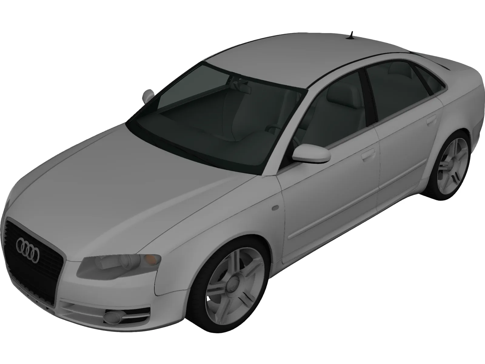 Audi A4 Saloon (2007) 3D Model