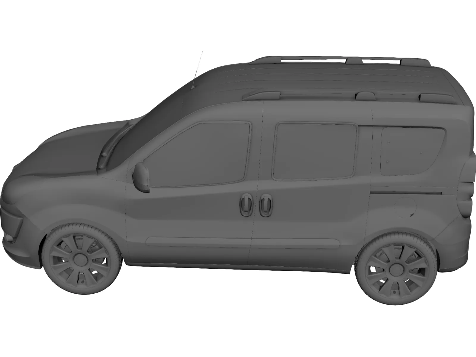 Fiat Doblo (2010) 3D Model