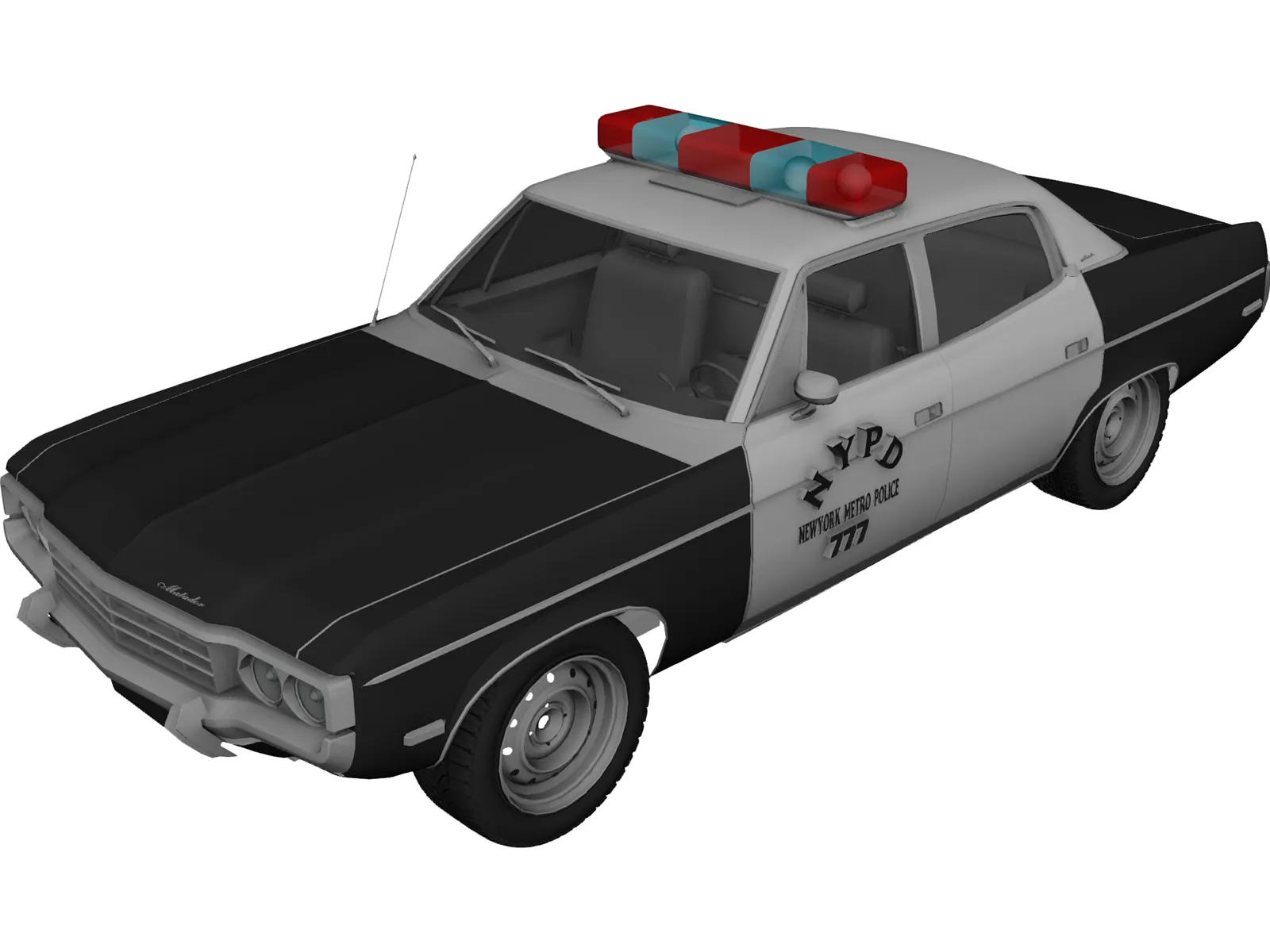 Police Car NYPD 3D Model