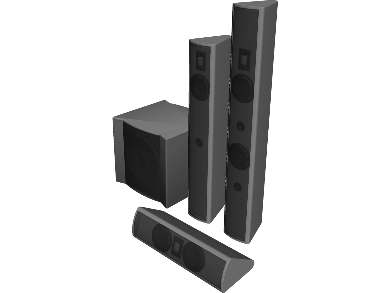 Speakers 3D Model