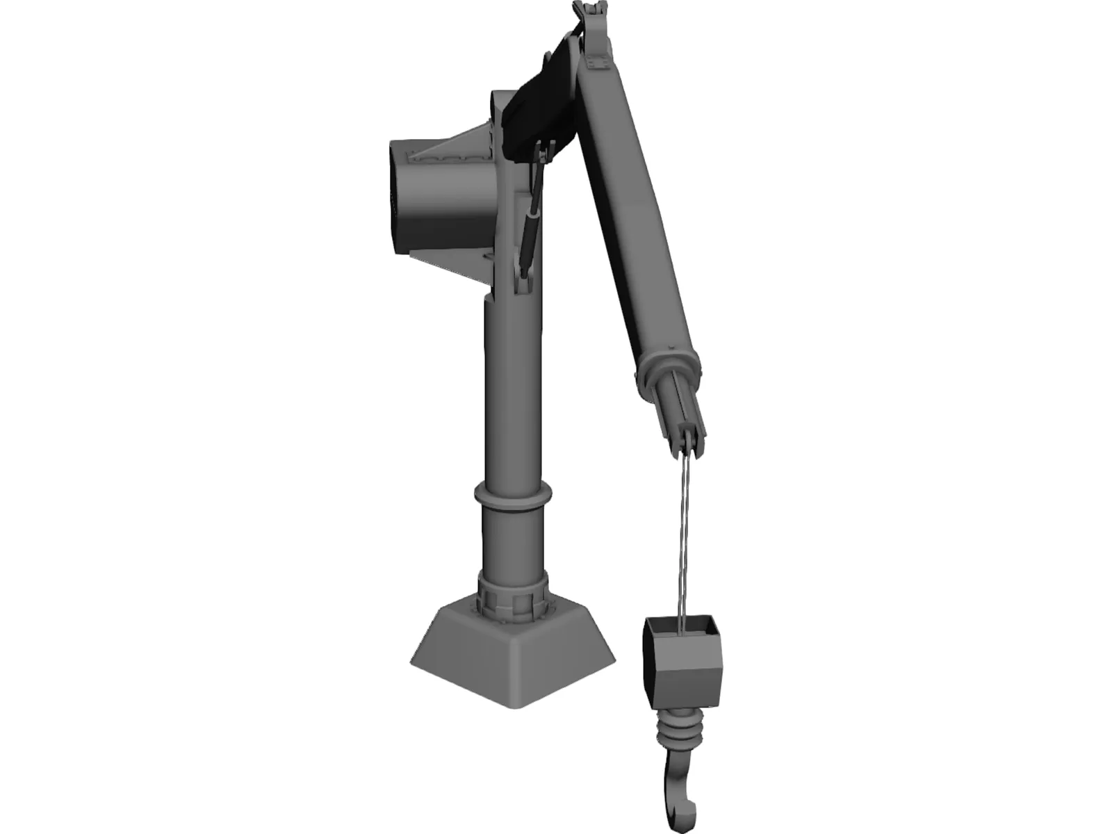 Hydraulic Crane 3D Model