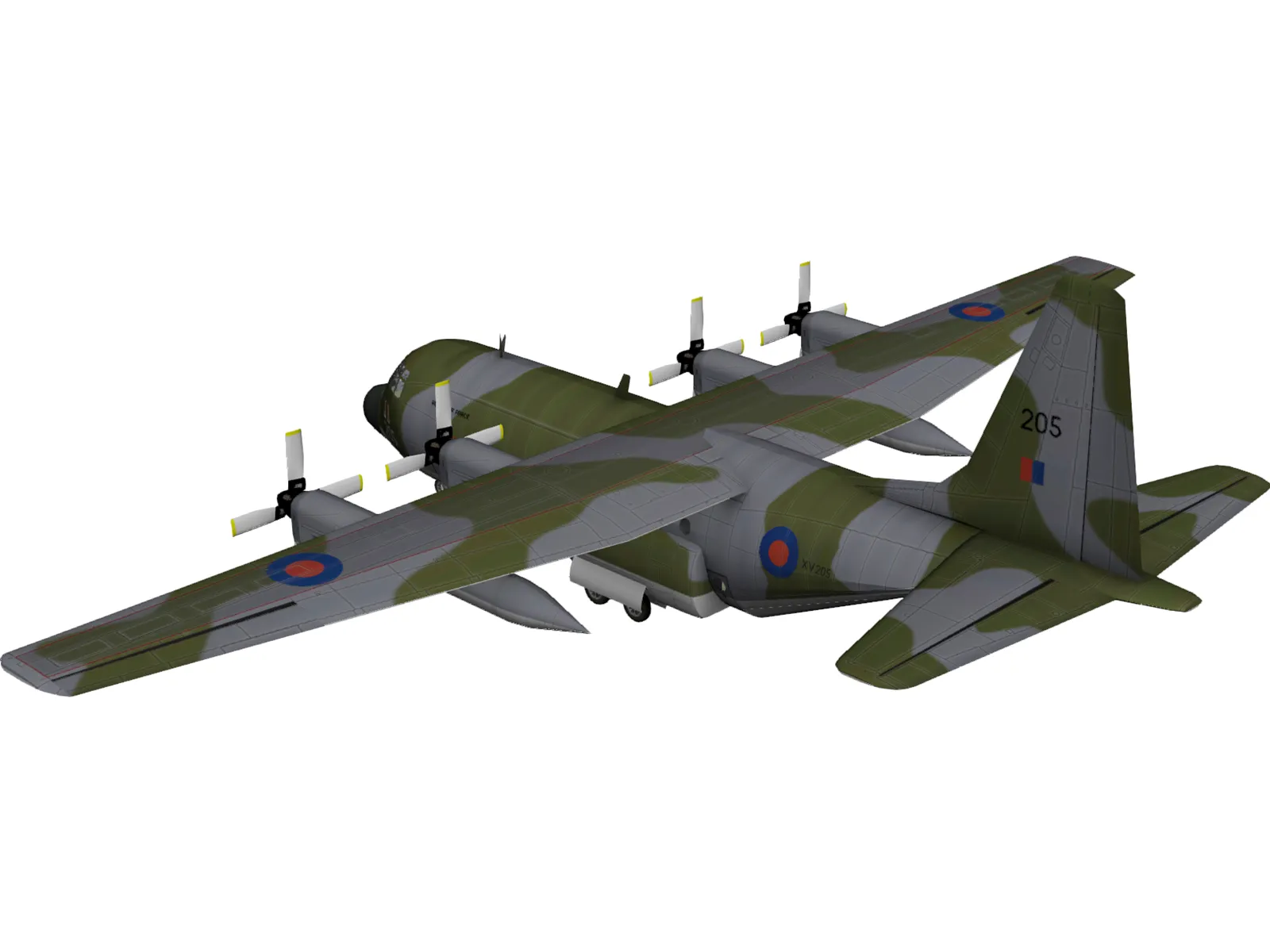 Lockheed C-130 Hercules 3D Model