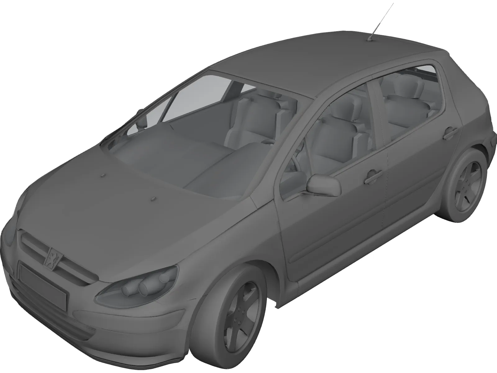 Peugeot 307 3D Model