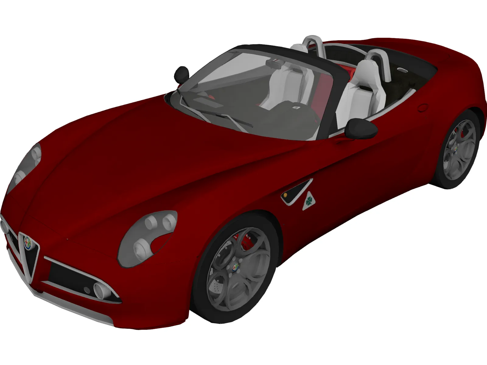 Alfa Romeo 8C Spyder 3D Model