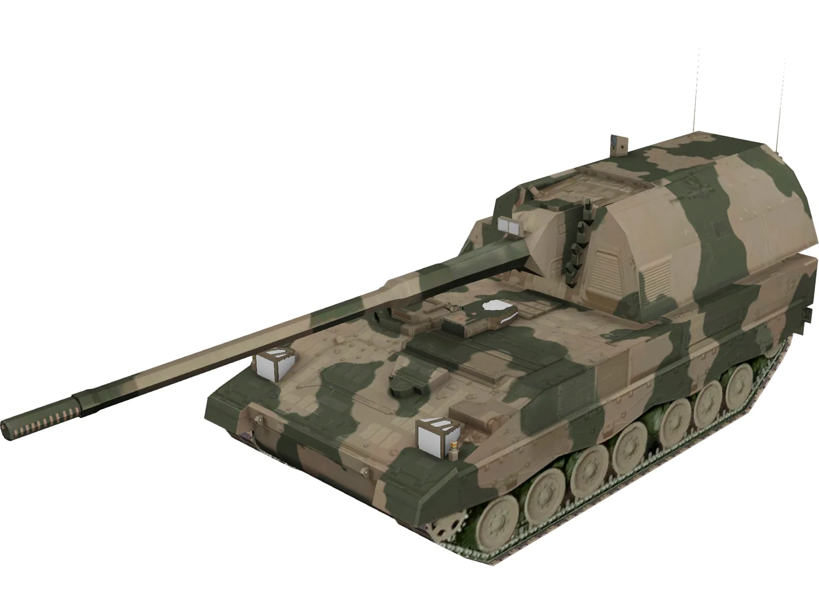 Panzer Haubitze 2000 3D Model