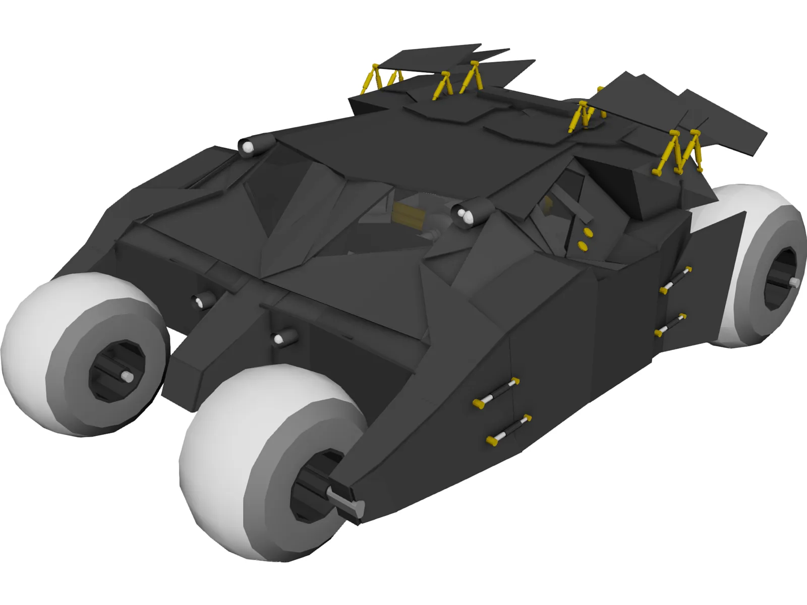 Batman Tumbler Car 3D Model