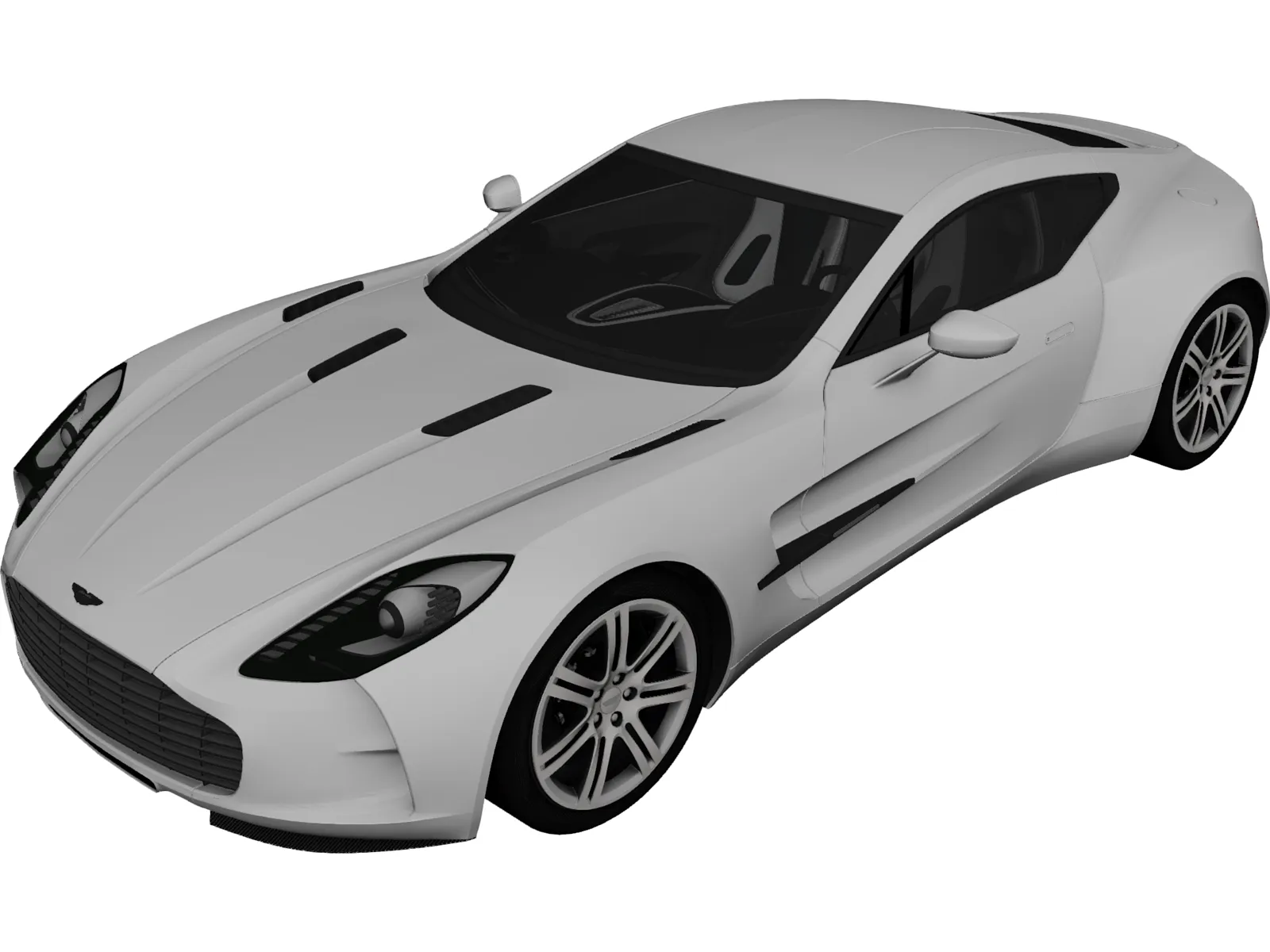 Aston Martin ONE-77 (2010) 3D Model