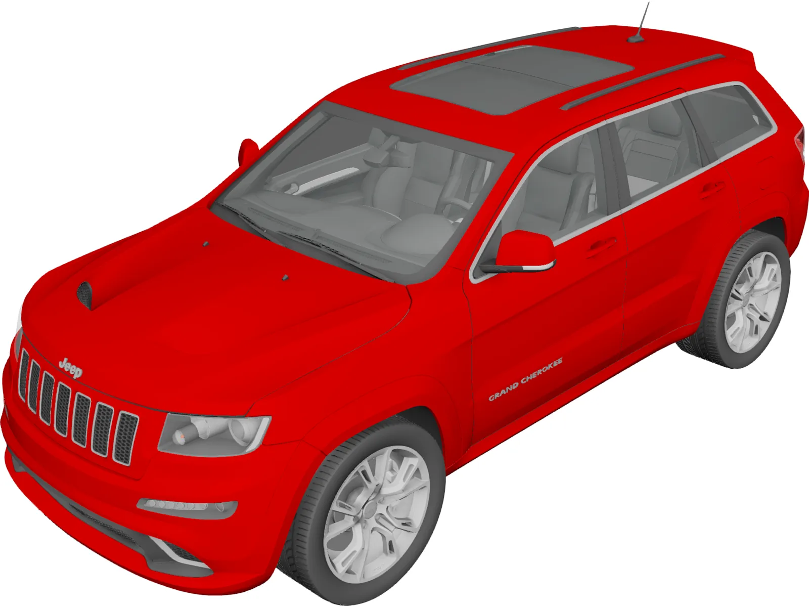 Jeep Grand Cherokee SRT8 (2012) 3D Model