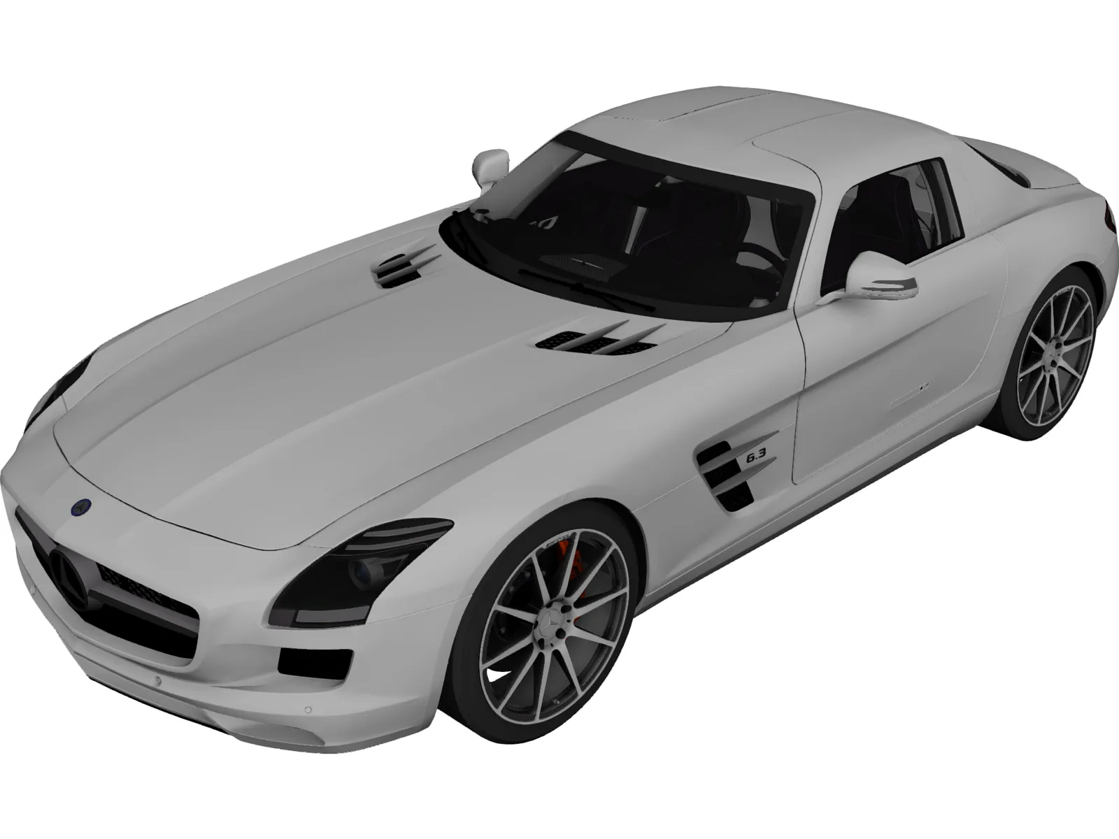 Mercedes-Benz SLS AMG (2011) 3D Model