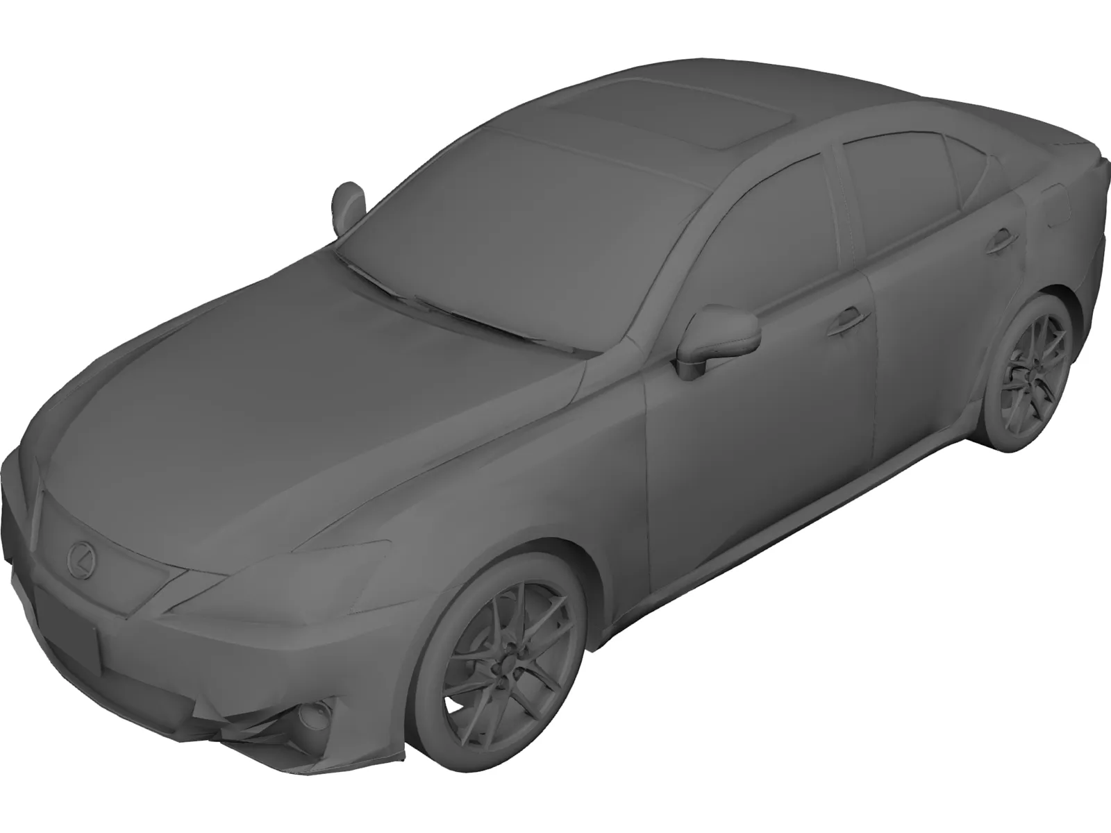 Lexus IS 200d (2011) 3D Model