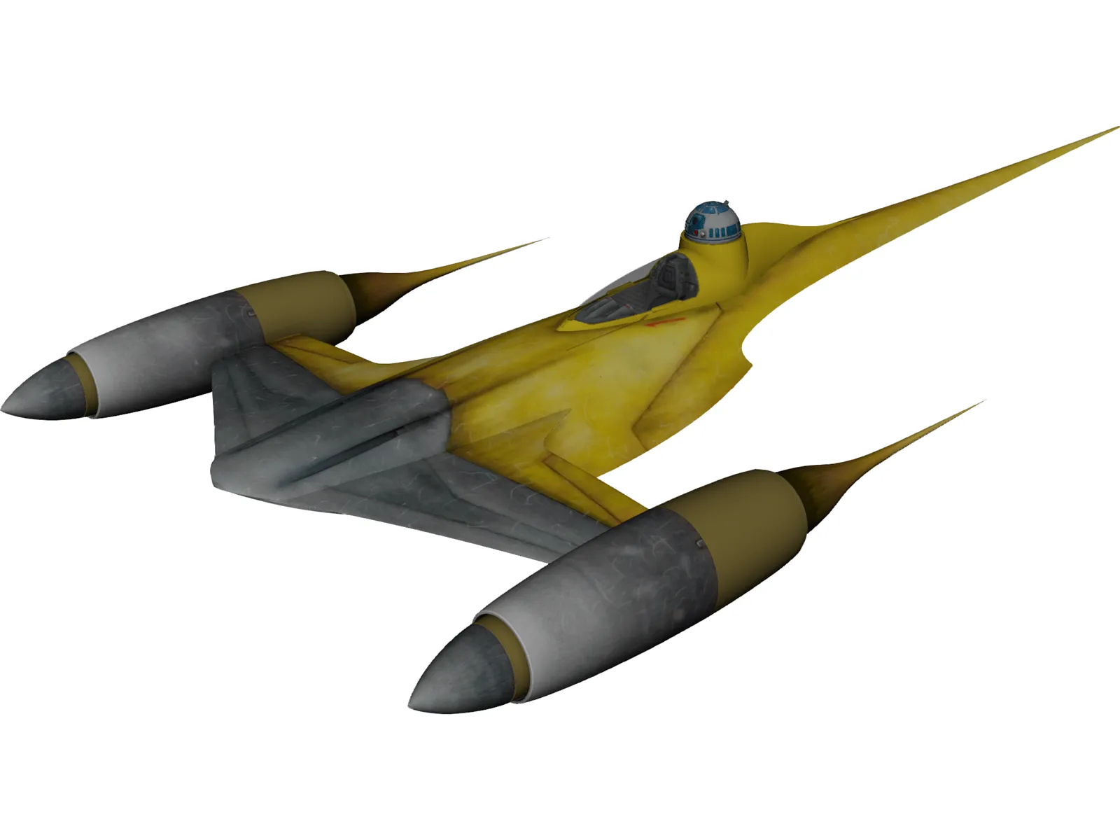 Star Wars Naboo Fighter 3D Model