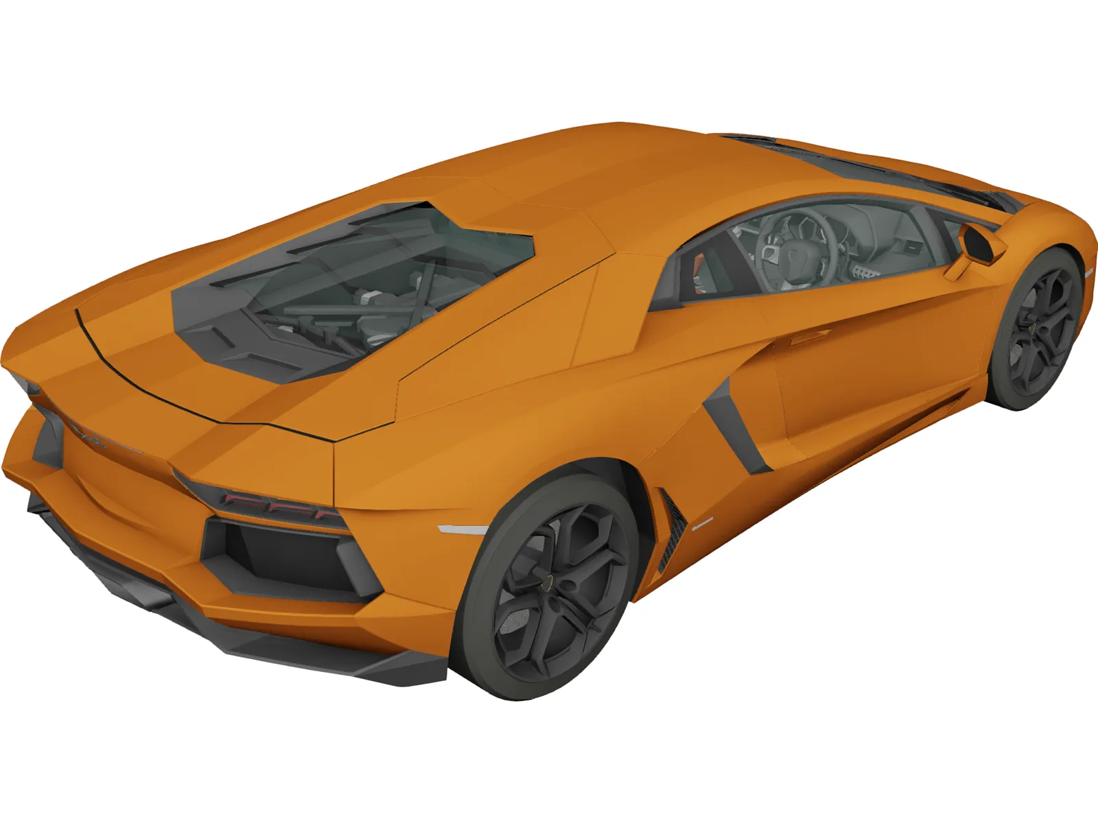 Lamborghini Aventador LP700-4 (2012) 3D Model