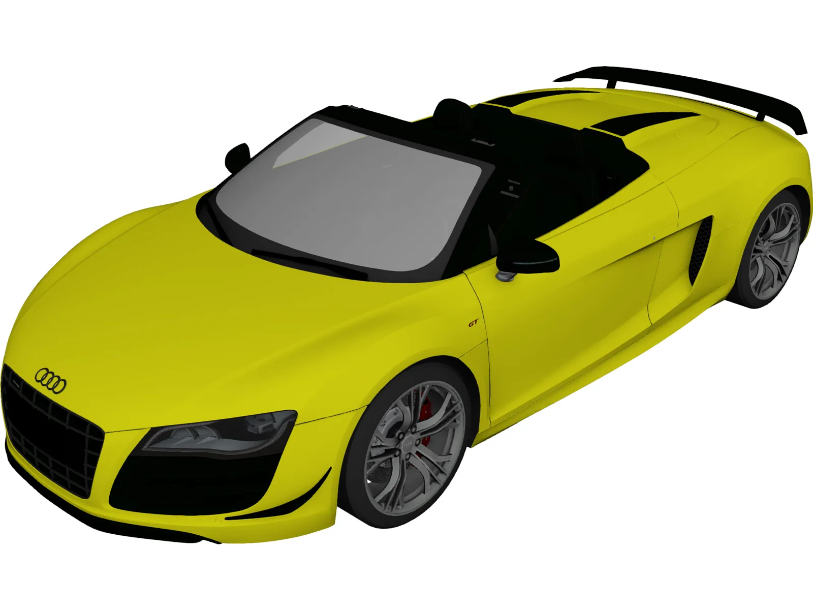 Audi R8 GT Spyder (2012) 3D Model